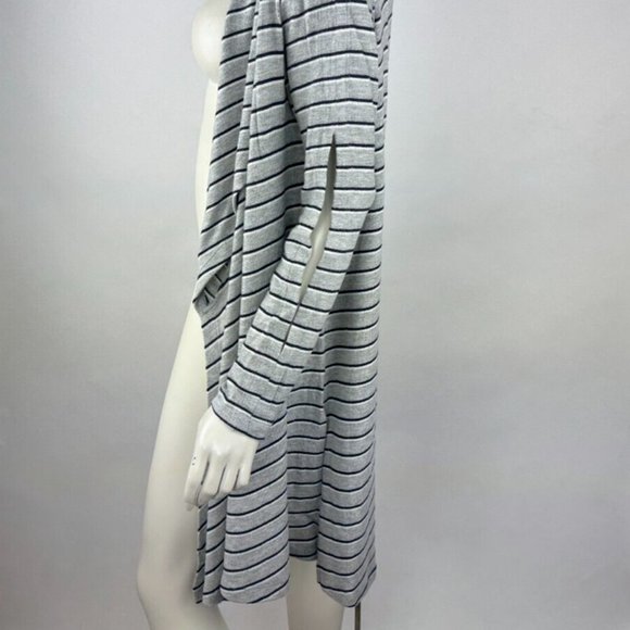 LNA Striped Open Front Cardigan Women XS EUC Slit Long Sleeve Stretch Sweater - Picture 15 of 16